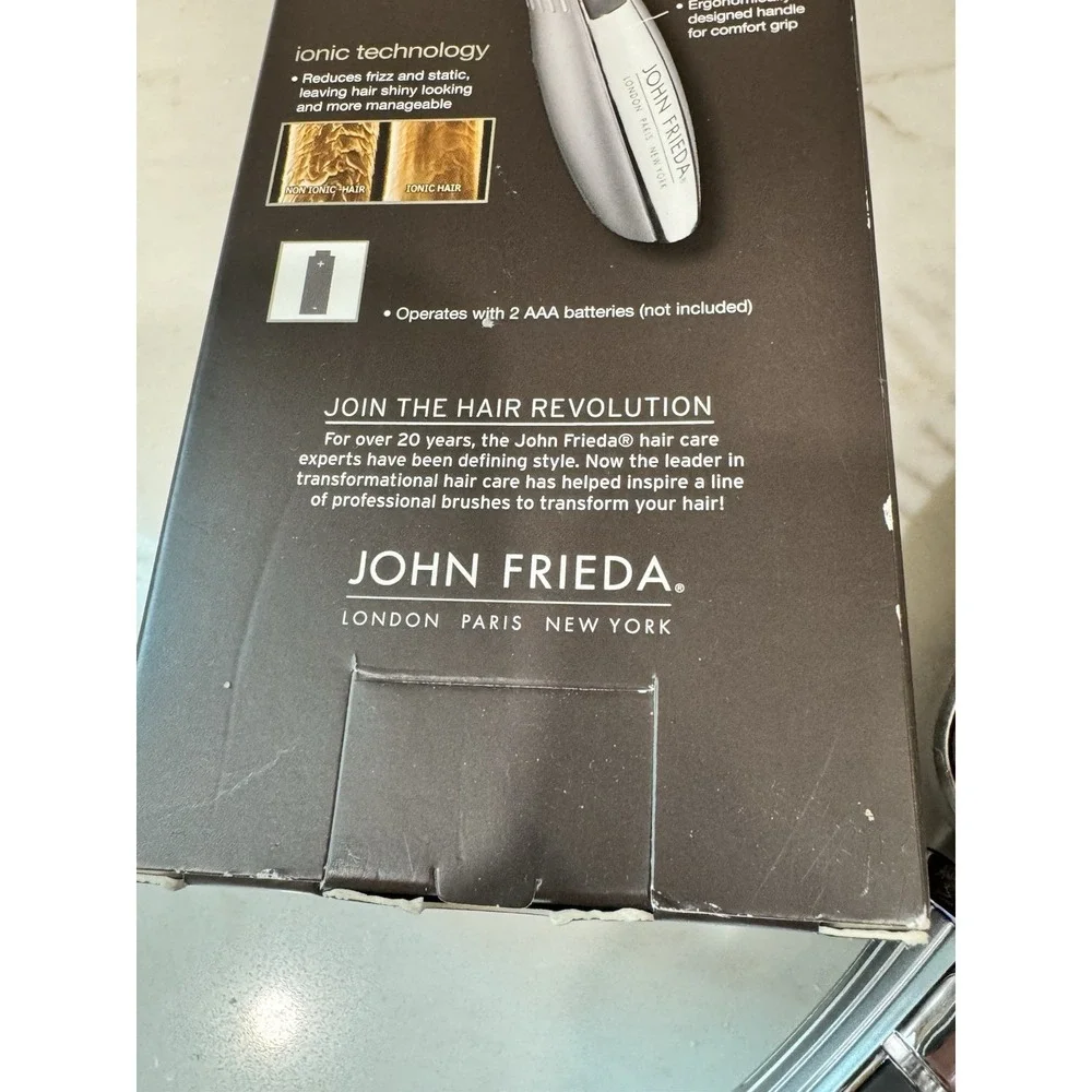 John Frieda Sleek Finish Ionic Hari Brush 95276 Discontinued NEW in BOX